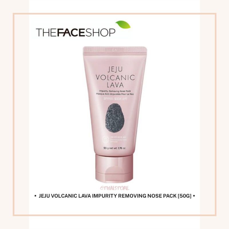 The Face Shop (Hàng Mới Về) Mặt Nạ Mũi Chiết Xuất Núi Lửa Jeju 50g