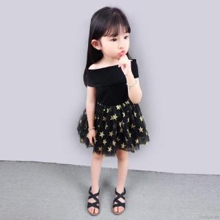 Đầm Công Chúa Trễ Vai Cho Bé Gái (0-4 Tuổi)