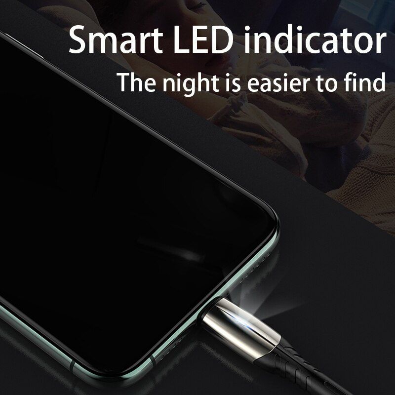 Cáp sạc nhanh 3A USB Micro Cáp dữ liệu cho điện thoại Xiaomi Huawei Cáp sạc USB Cáp sạc LED Ánh sáng cáp USB