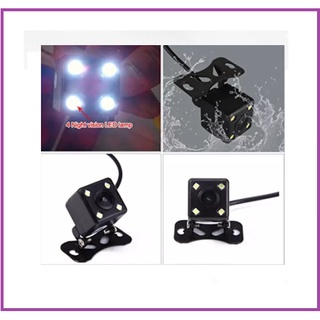 CCD Camera lùi vuông 4 led trợ sáng quay đêm cho ô tô ,xe hơi chân cánh bướm dễ dàng lắp đặt.