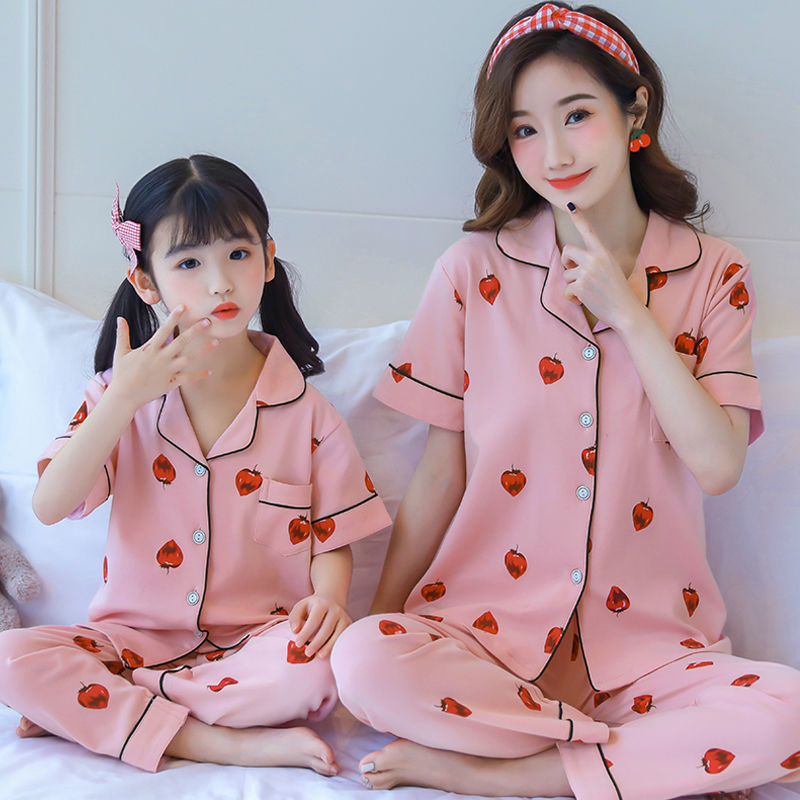 Set Đồ Mặc Ở Nhà Ngắn Tay Thời Trang Cho Bé Gái 14 Tuổi