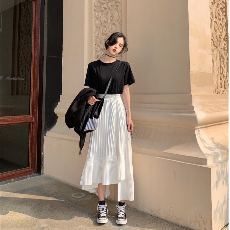 Chân váy xếp ly nữ thời trang công sở dạo phố đi tiệc Emilyshop ulzzang