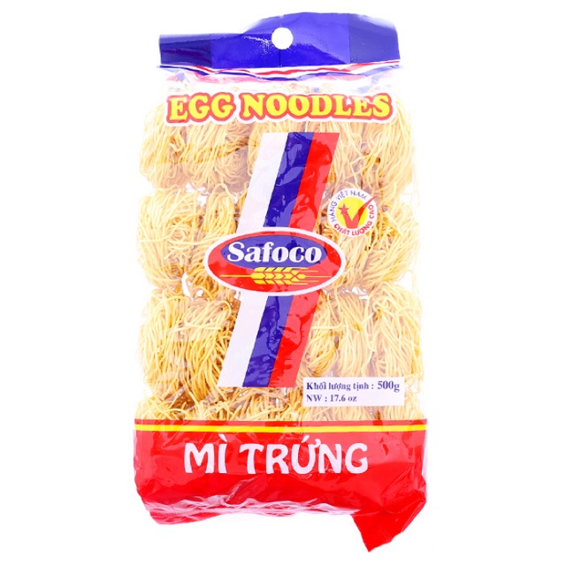 Mì trứng sợi nhỏ Safoco 500g