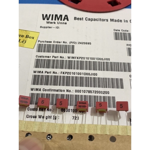 Set 5 tụ wima