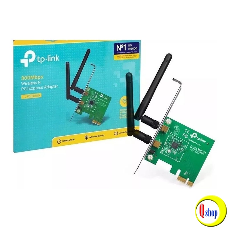 Bộ Chuyển Đổi Tplink 881ND PCI Express Không Dây Chuẩn N Tốc Độ 300Mbps - Chính hãng
