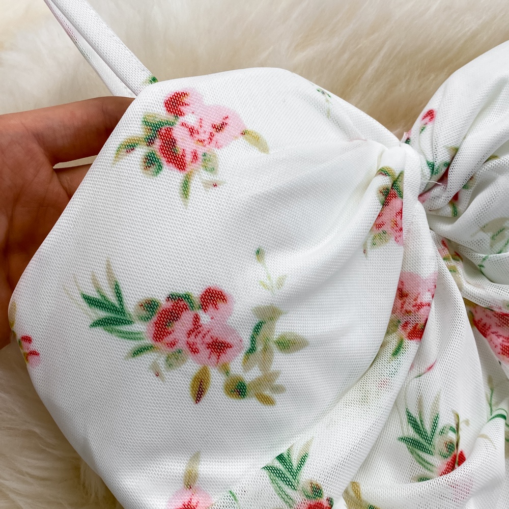 🌸Hàng Order🌸 Váy Đầm Body 2 Dây Hoa Nhí Nhún Ngực Trẻ Trung Nữ Tính🌸Hàng Quảng Châu