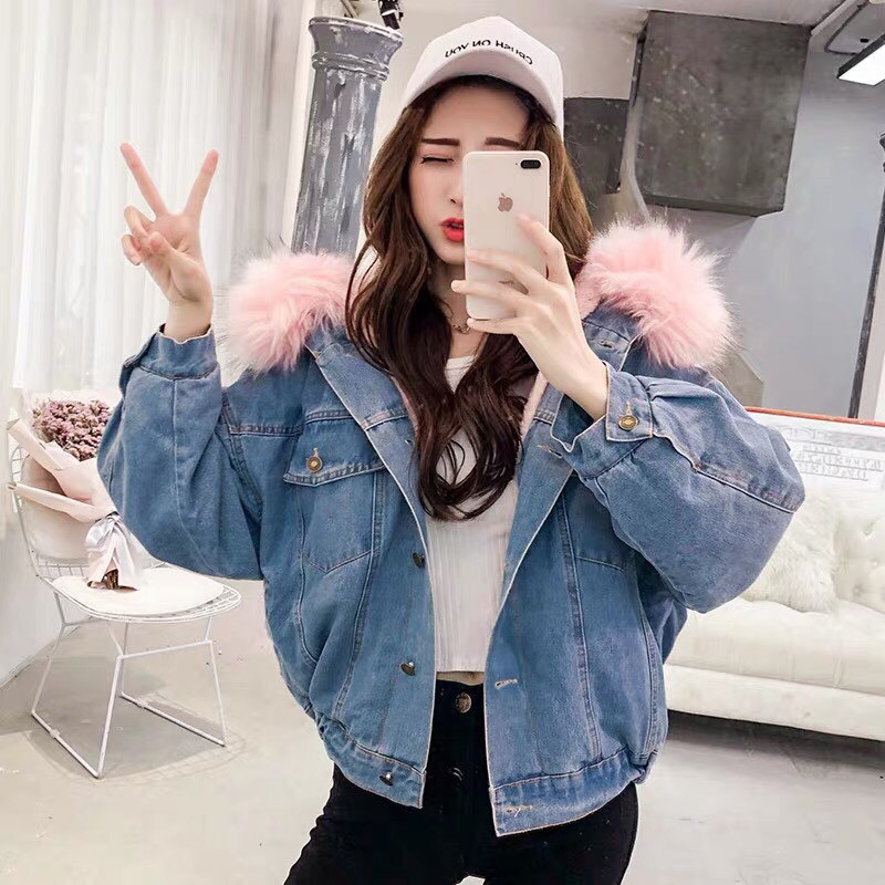 ÁO KHOÁC BÒ 2 lớp mũ lông siêu siêu đẹp ( NN 15-11)
