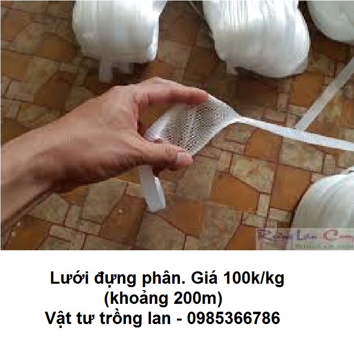 1kg Túi lưới đựng phân dê, đựng phân tan chậm, đựng phân trì, túi bọc hoa, phân cho hoa lan