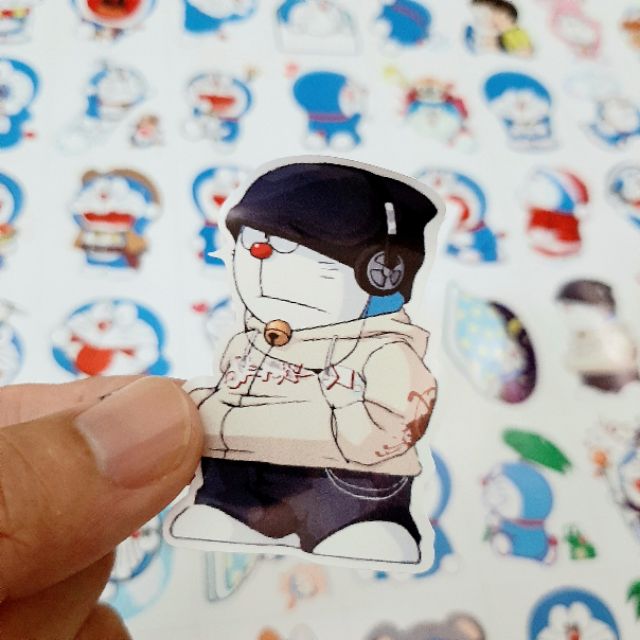 Sticker Doraemon dán ốp lưng điện thoại, dán laptop - sticker doremon dán vali dán nón bảo hiểm