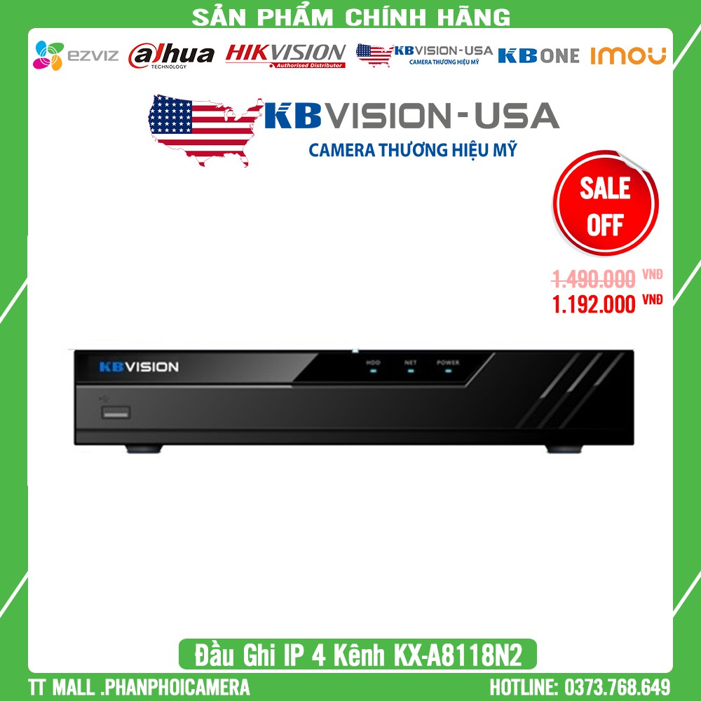 [Giá Hủy Diệt] Đầu Ghi Hình 8 Kênh IP KX-A8128N2 Hỗ Trợ Camera 6MP Chính Hãng Cao Cấp - Bảo Hành 2 N