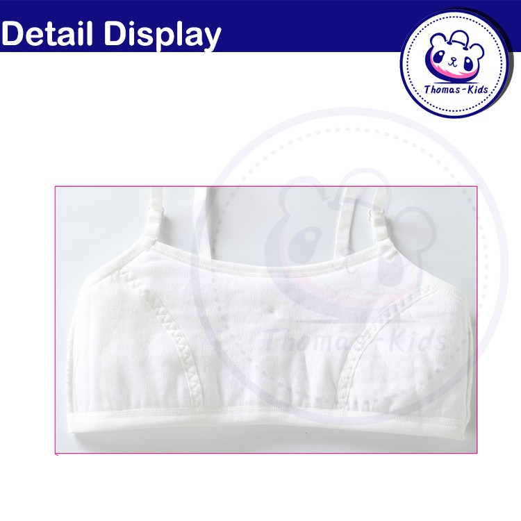 Áo Ngực Cotton Thoáng Khí Dễ Thương Cho Bé Gái 12-16 Tuổi