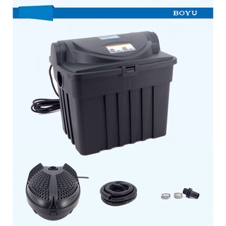 Thùng Lọc Hồ Koi Boyu YT 9000. Thùng Đã Bao Gồm Bơm, Phụ Kiện Ống Và Vật Liệu Lọc