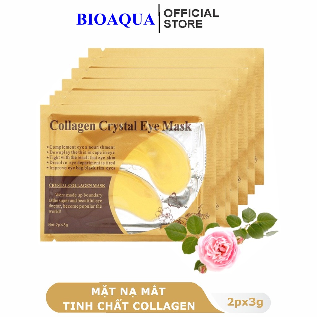 Mặt Nạ Mắt 💕𝑭𝒓𝒆𝒆𝒔𝒉𝒊𝒑💕 Mask Mắt Tinh Chất Collagen Vàng Crystal eye mask chống bọng, chống thâm mắt
