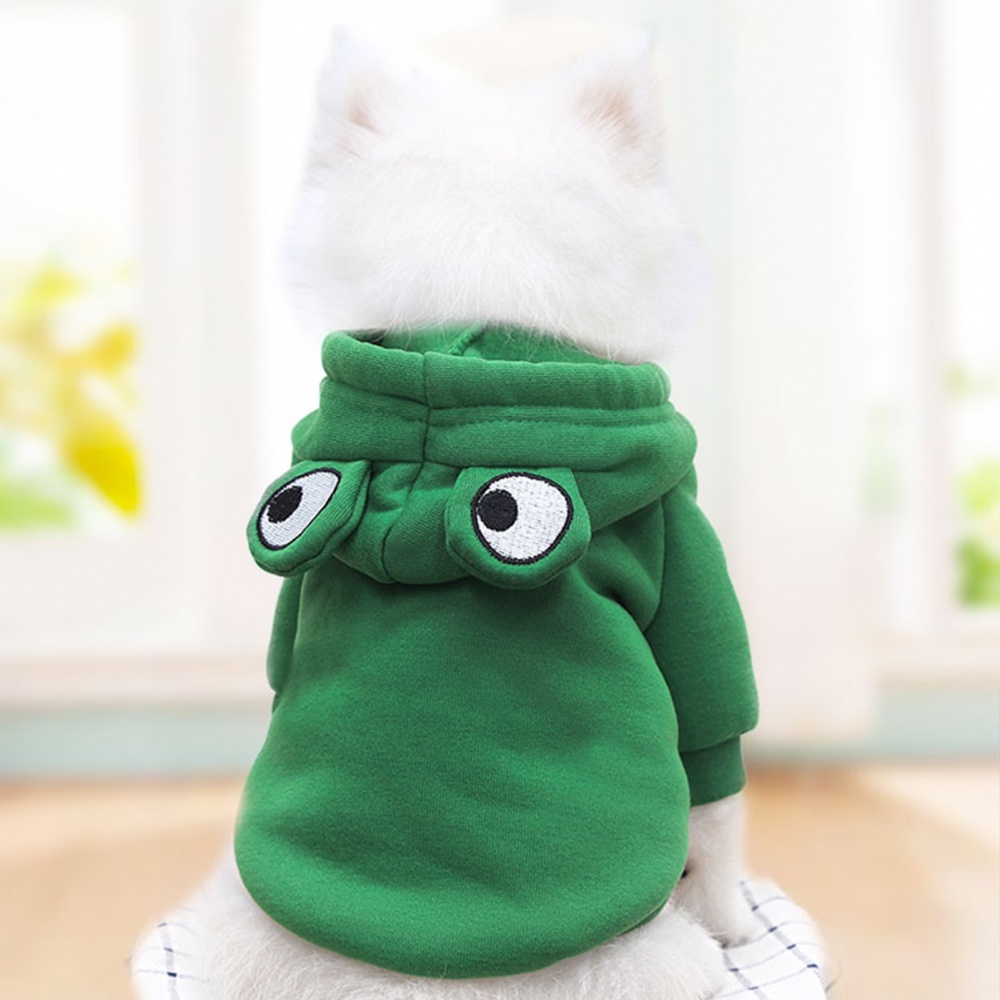 Quần áo ấm cho chó mùa đông hình chú ếch dành cho chó Bulldog Pháp Chihuahua