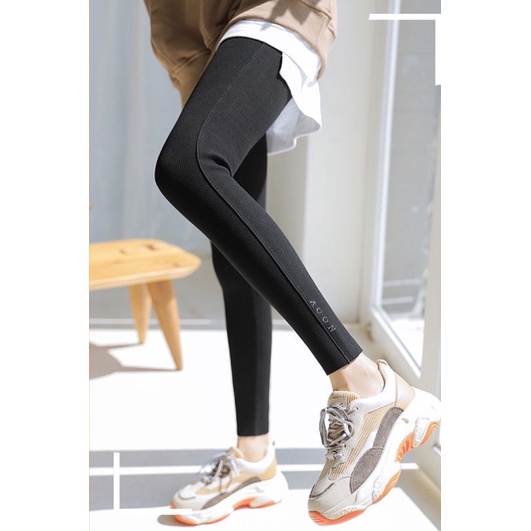 Quần legging tăm lót nỉ 9925