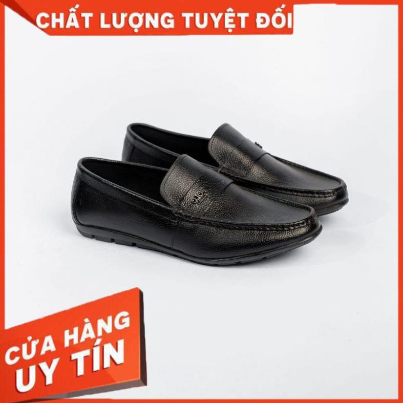 Giày Da Nam Bò VN Đai Da Polo L009 - Đồ Da Duvis - Xưởng Da Bò Chu Hải Nam