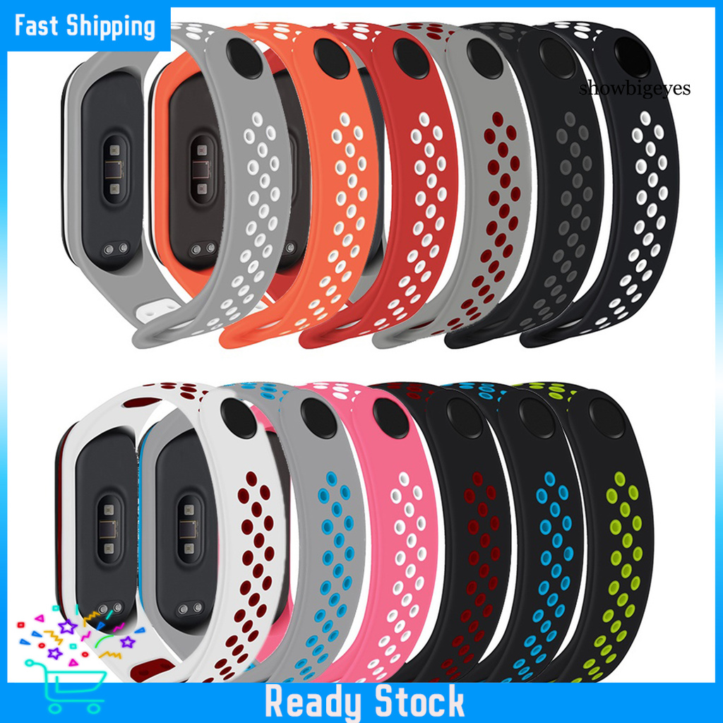Dây Đeo Silicon Thay Thế Cho Đồng Hồ Thông Minh Xiaomi Mi Band 3 / 4