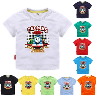 Áo tay ngắn Tay Ngắn Cổ Tròn In Hình Nhân Vật Phim Thomas And Friends Cho Bé Trai