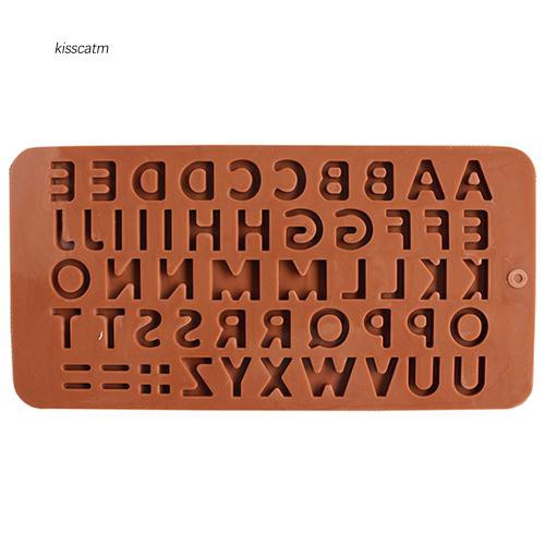 Khuôn silicon làm bánh kẹo đa năng DIY hình chữ cái và ký hiệu độc đáo tiện dụng