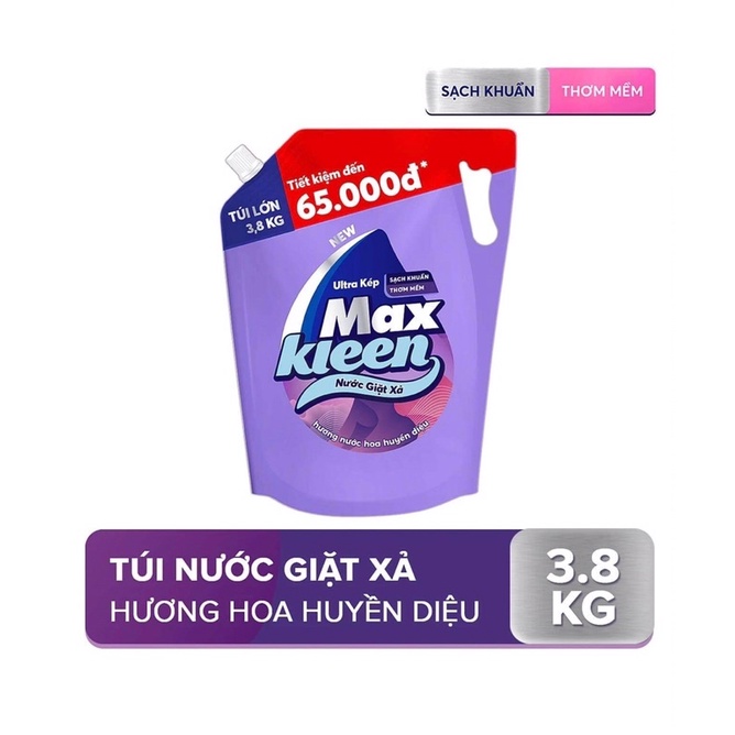 Nước giặt xả Maxkleen 3,8kg