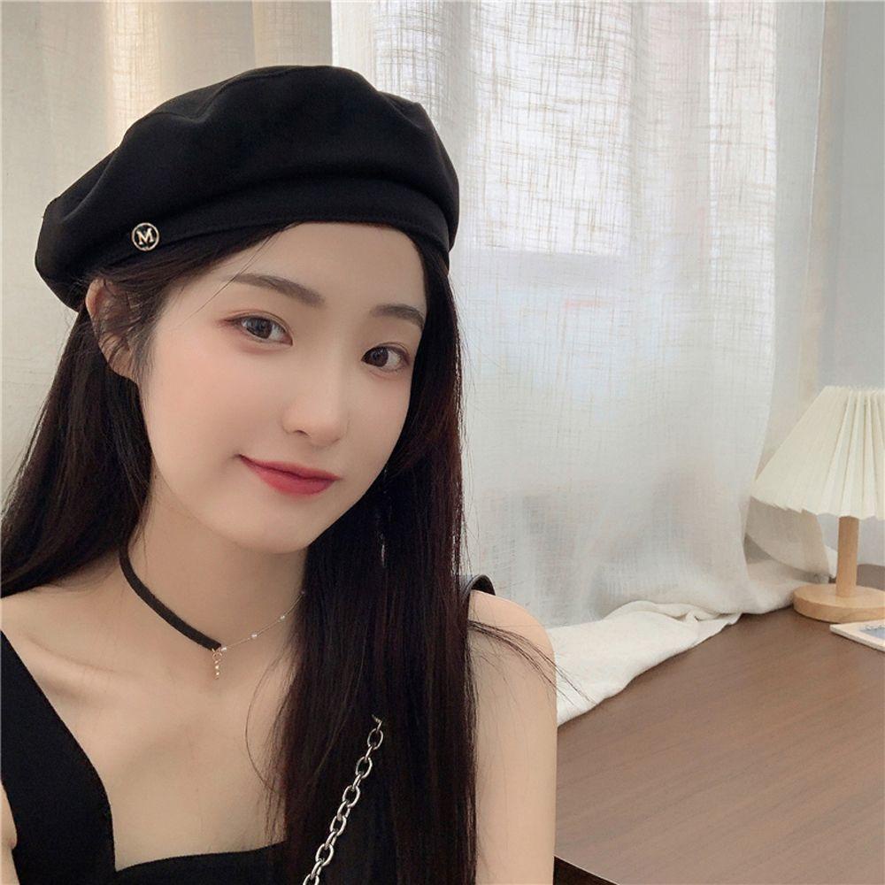 LILYES Mũ Beret Màu Sắc Nhã Nhặn Dành Cho Nữ
