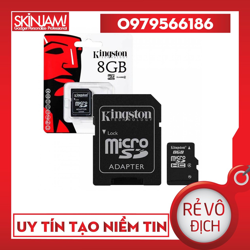 Thẻ Nhớ KINGTON/ SANDISK MICRO SDHC 128GB, 64GB, 32GB, 16GB,8GB,4GB - Bảo hành 5 năm