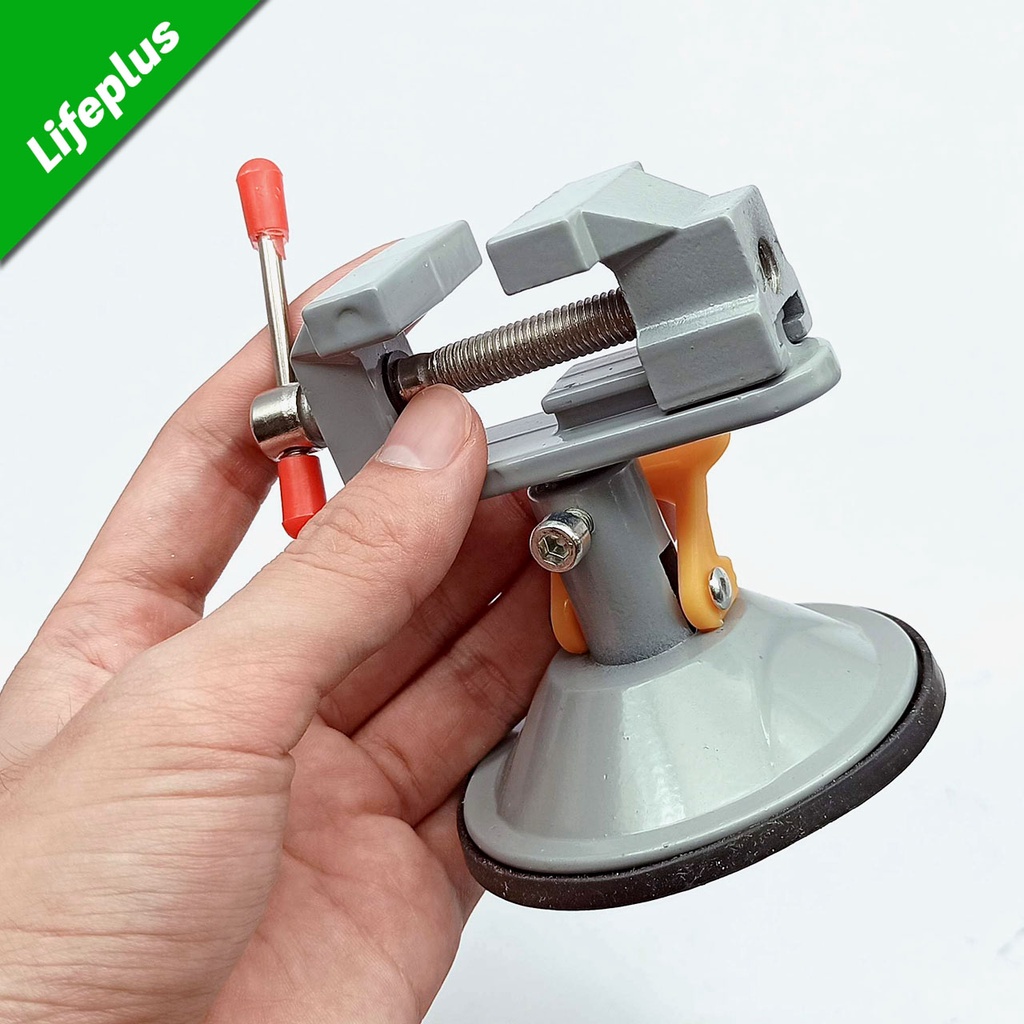 Ê tô mâm xoay hít bàn kẹp phẳng độ mở 30mm