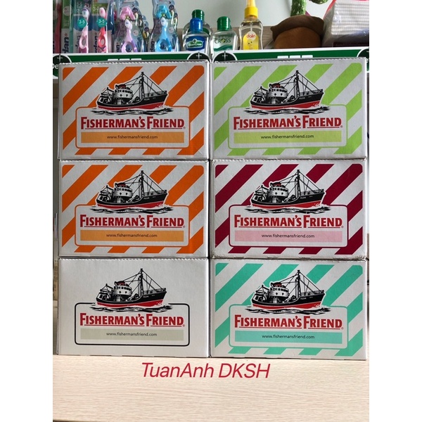 KẸO CAY CON TÀU FISHERMAN'S FRIEND ĐỦ VỊ - XUẤT XỨ MALAYSIA - Hàng chính hãng DKSH Việt Nam