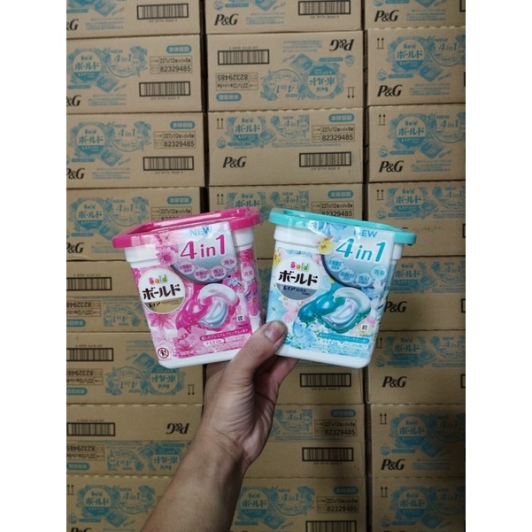 Túi viên giặt GelBall 3D Nội Địa Nhật Bản 36v /39v/12v3in1 viên viên mẫu mới  thơm lâu, mềm vải, tiện lợi