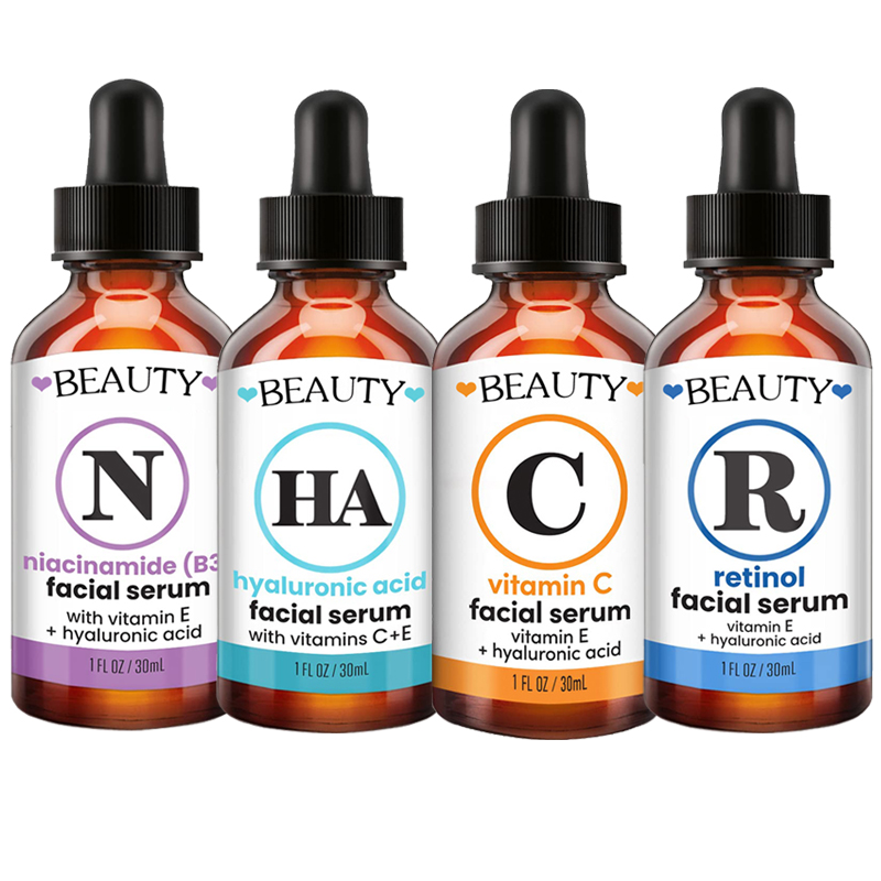 Serum vitamin c/ hyaluronic acid/ nicotinamide/ retinol tùy chọn chăm sóc da mặt