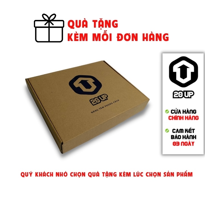 Hộp đựng sản phẩm 20UP tặng kèm đơn hàng