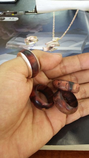 Nhẫn gỗ - nhẫn sừng mo trơn