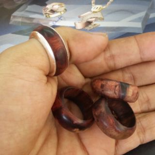 Nhẫn gỗ - nhẫn sừng mo trơn