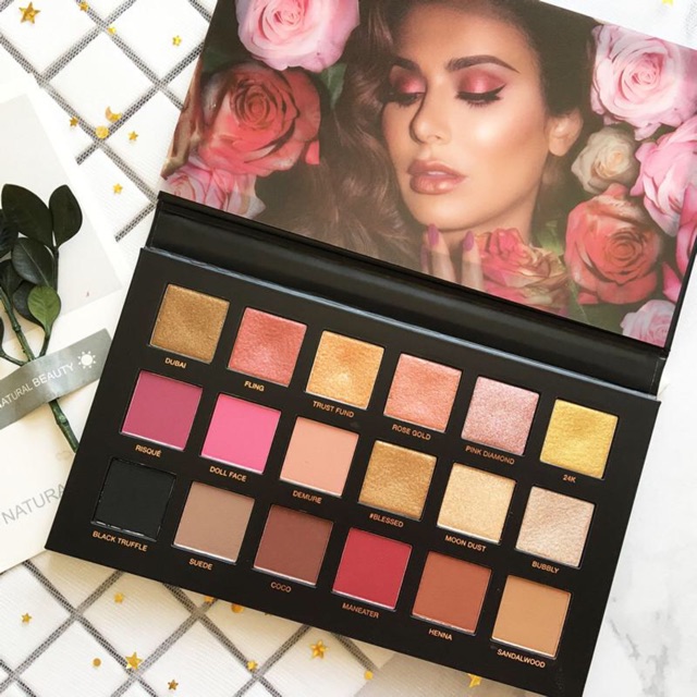 [Mẫu mới, HUDA BEAUTY] BẢNG MÀU MẮT HUDA BEAUTY ROSE GOLD REMASTERED EYESHADOW PALETTE