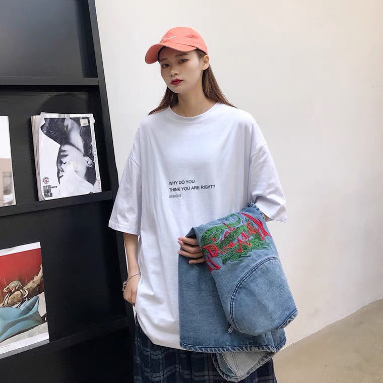 ÁO THUN FORM RỘNG NAM NỮ WHY DO YOU CỰC ĐẸP