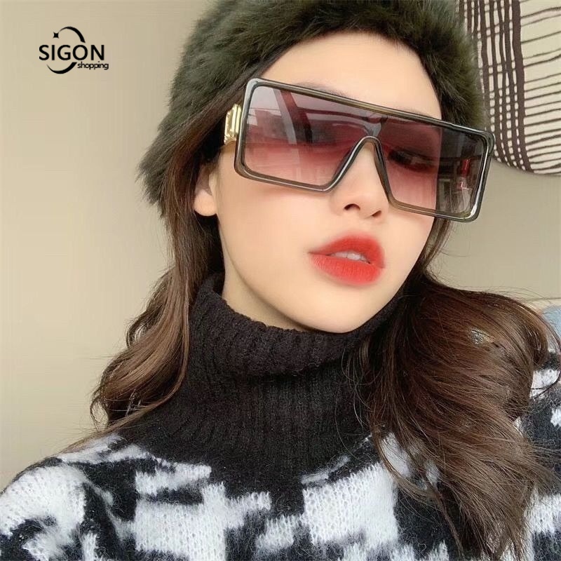 Kính Mát Gọng Vuông Phong Cách Retro Thời Trang Cho Nữ