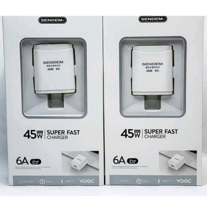 Củ Sạc Nhanh 45w 6a Hàng Chính Hãng Semdem Bh 12 Tháng