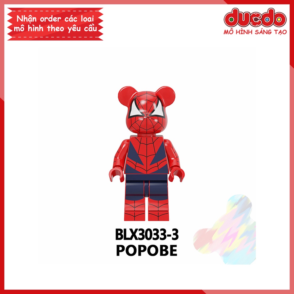 Minifigures các nhân vật Bearbrick - Đồ chơi Lắp ghép Xếp hình Mini Mô hình BLX3033