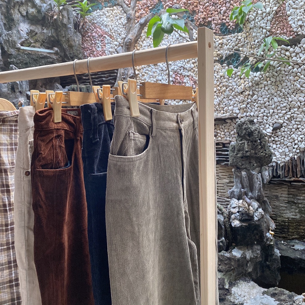 Quần nhung tăm 2hand unisex nam nữ