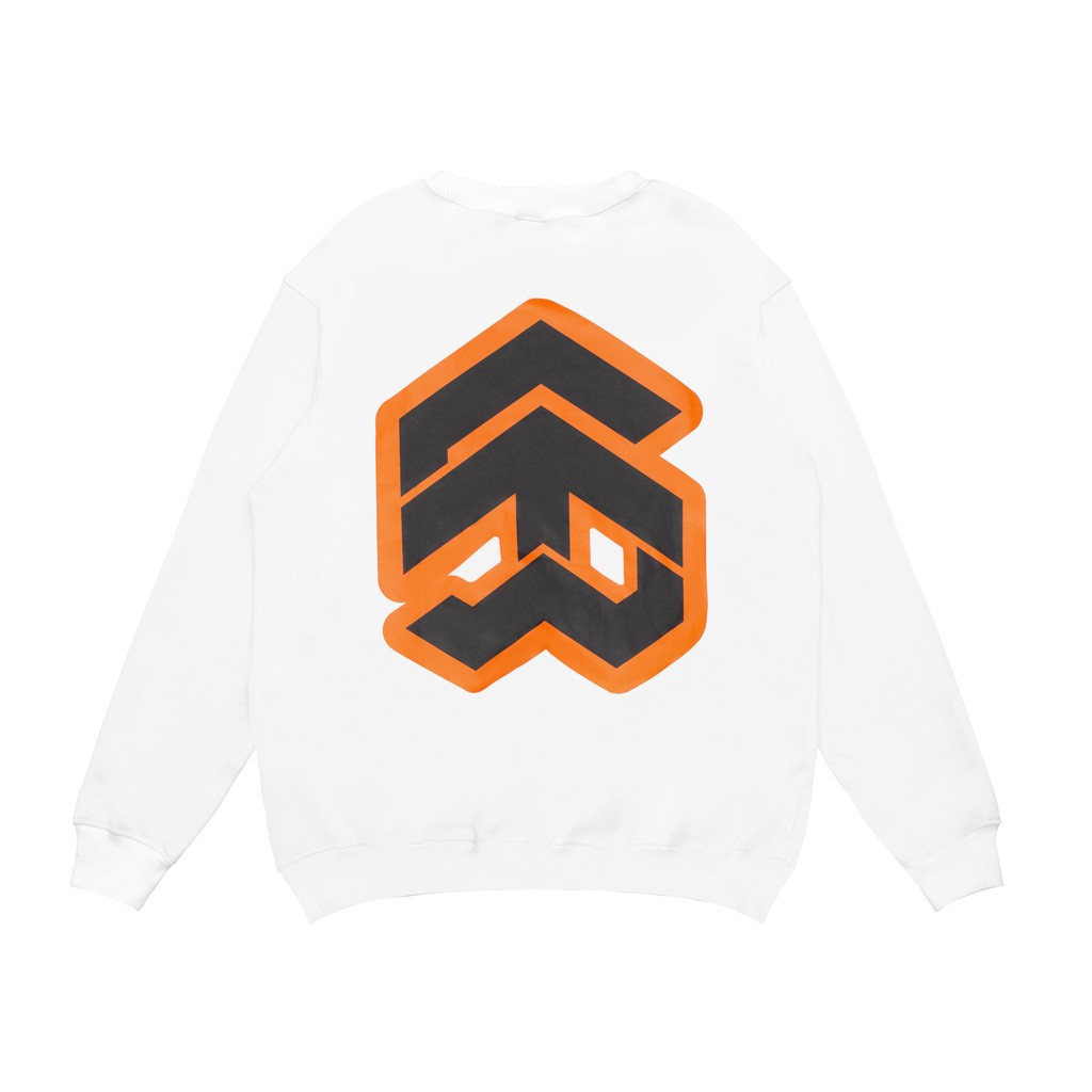 5THEWAY® /stroke/ BIG LOGO SQUARE SWEATER™ in WHITE aka Áo Sweater Trắng | BigBuy360 - bigbuy360.vn