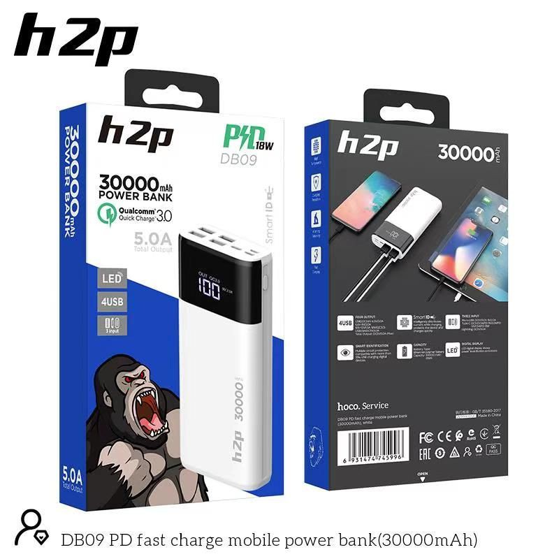 [Mã 229ELSALE hoàn 7% đơn 300K] Sạc dự phòng 30.000 mAh Hoco DB09 (sạc nhanh 18W, BH 1 năm)