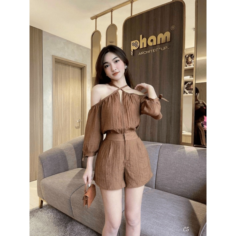 SET ĐŨI SỌC CÓ MÚT UP thoi trang shop valentina