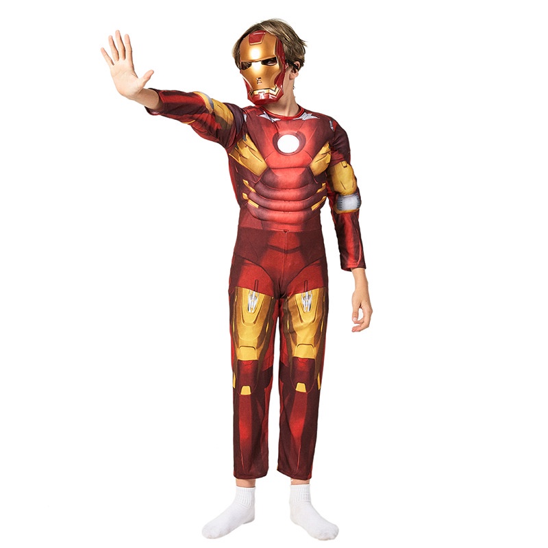 Bộ Đồ Hóa Trang Siêu Anh Hùng Iron Man MARK VII Dịp Halloween Cho Bé