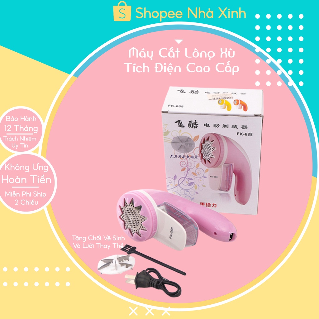Máy cắt lông xù 6 lưỡi cho quần áo