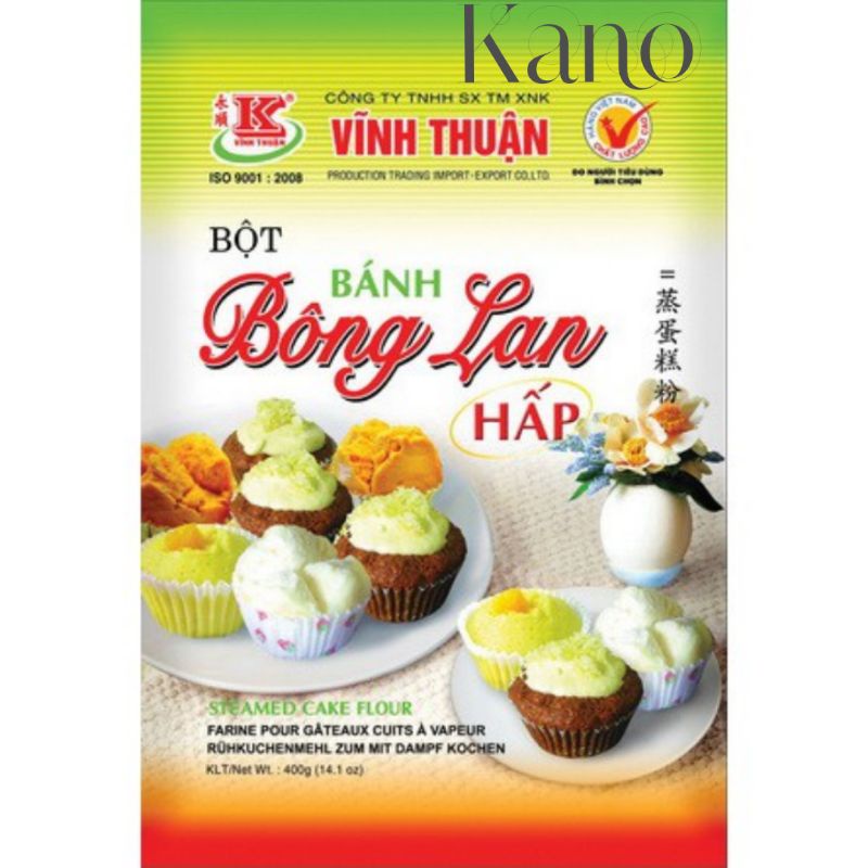 Bột bánh bông lan hấp Vĩnh Thuận gói 400g