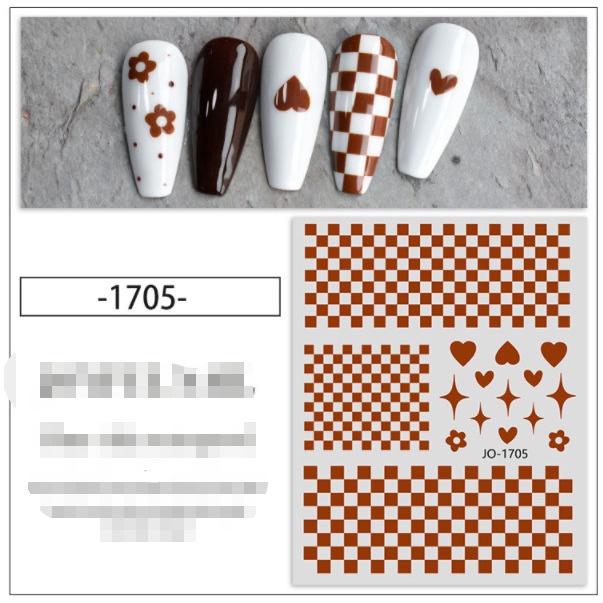 Sticker da beo trang trí nail sẵn a