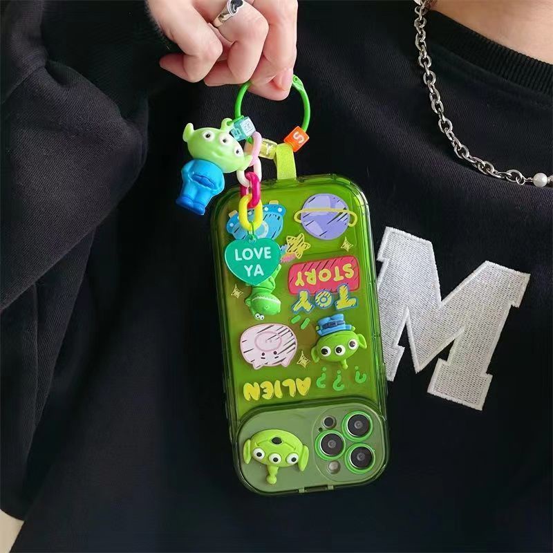 Ốp Điện Thoại Nắp Lật In Hình Quái Vật Nhỏ Graffiti Cho iPhone 12 13 11 Pro Max X Xs Max Xr dfjvg3