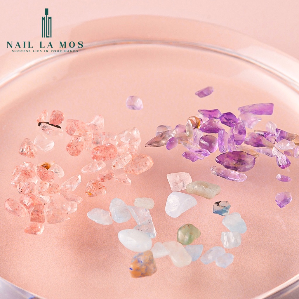 Đá sỏi trang trí móng - đá nails giả thạch anh phong cách Nhật Bản (lẻ hũ)