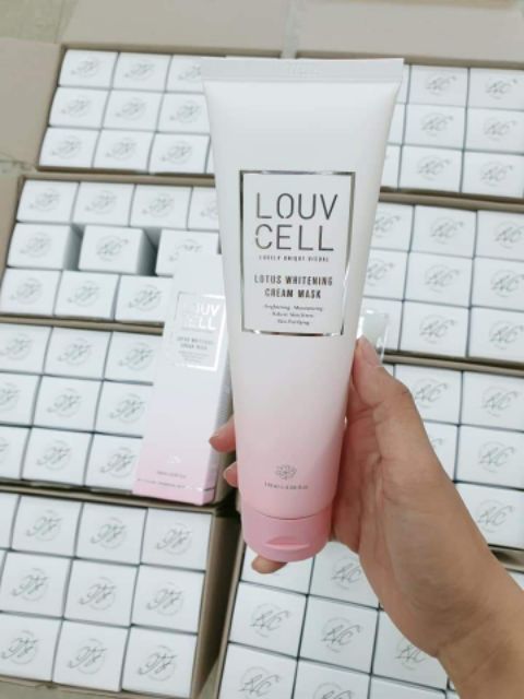 KEM Ủ TRẮNG MẶT LOTUS WHITENING CREAM MASK LOUV CELL (Chinh hãng )