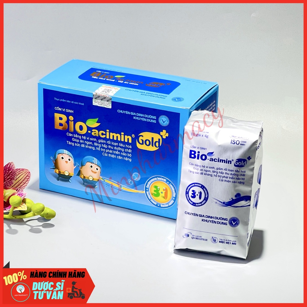 Cốm Vi Sinh Bio-Acimin Gold bổ sung lợi khuẩn Cân bằng hệ vi sinh đường ruột - Minpharmacy